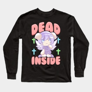 Cute Pastel Goth Dead Inside Kawaii Anime Girl Long Sleeve T-Shirt